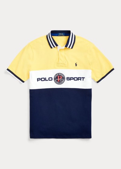 Polo Ralph Lauren Custom Slim Fit Mesh Polo Herre Danmark (XJOKU0326)